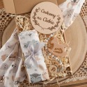 PREZENT na Baby Shower dla dziecka Z IMIENIEM Z gryzakiem i zawieszką