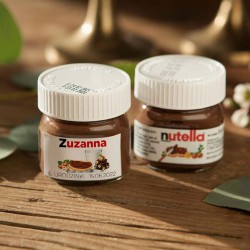 NUTELLA mini na podziękowanie na Urodzinki Z IMIENIEM