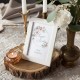DEKORACJA stołu na Chrzest Tabliczka Różowe Kwiaty (+ramka)
