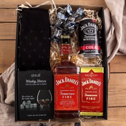 PREZENT świąteczny dla Niego Z PODPISEM Zestaw Jack Daniels Ognisty