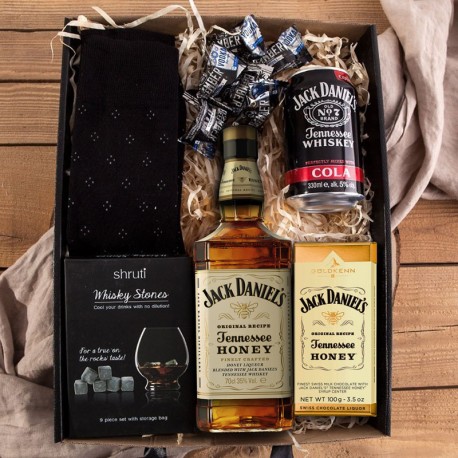 PREZENT dla Taty Dzień Ojca box Z IMIENIEM Zestaw Jack Daniels Miodowa rozkosz