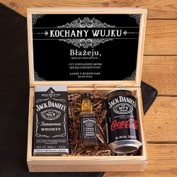 PROŚBA o bycie Chrzestnym w skrzynce Z PODPISEM Jack Daniels PREMIUM