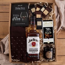 PODZIĘKOWANIE dla Chrzestnego na Komunię box Z IMIENIEM Zestaw Jim Beam MEGA