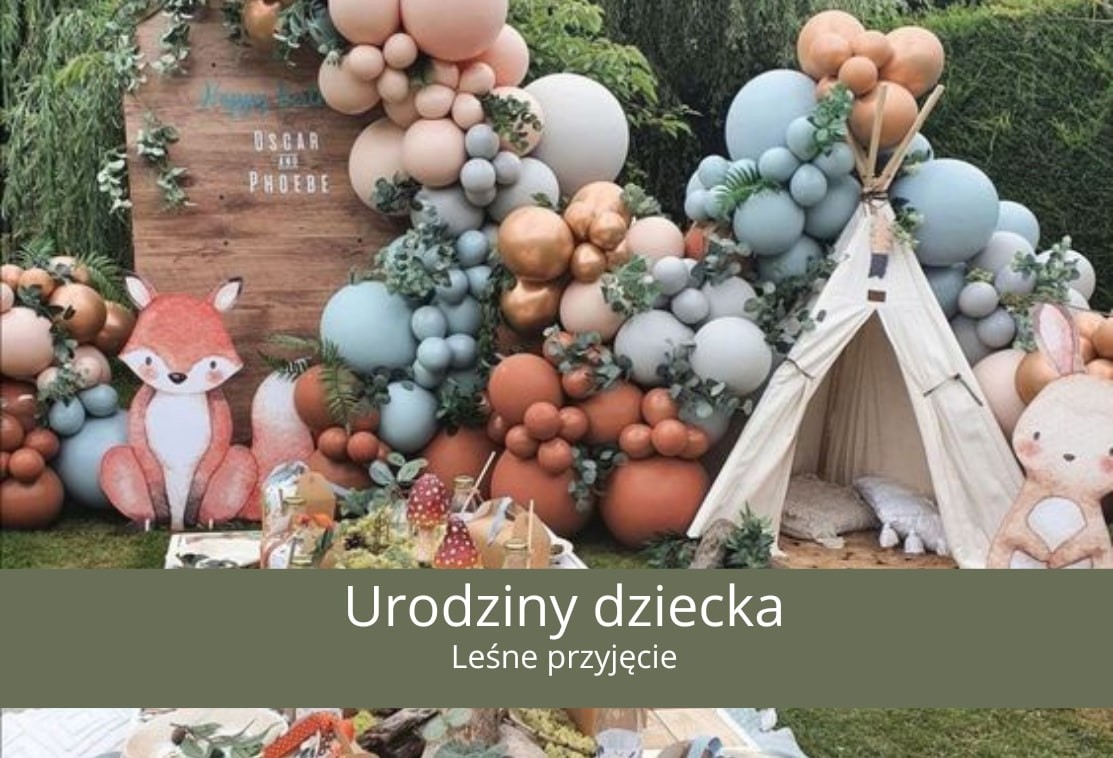 Dekoracje na urodziny dziecka: leśny motyw na przyjęcie